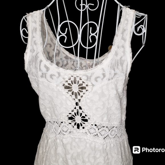 Free People White Lace Daisy Chain Dress Size XS - Picture 2 of 9